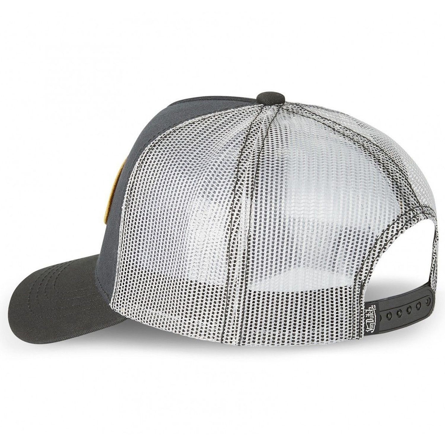 kšiltovka Von Dutch Originals Aframe Trucker - Black/Grey/Yellow