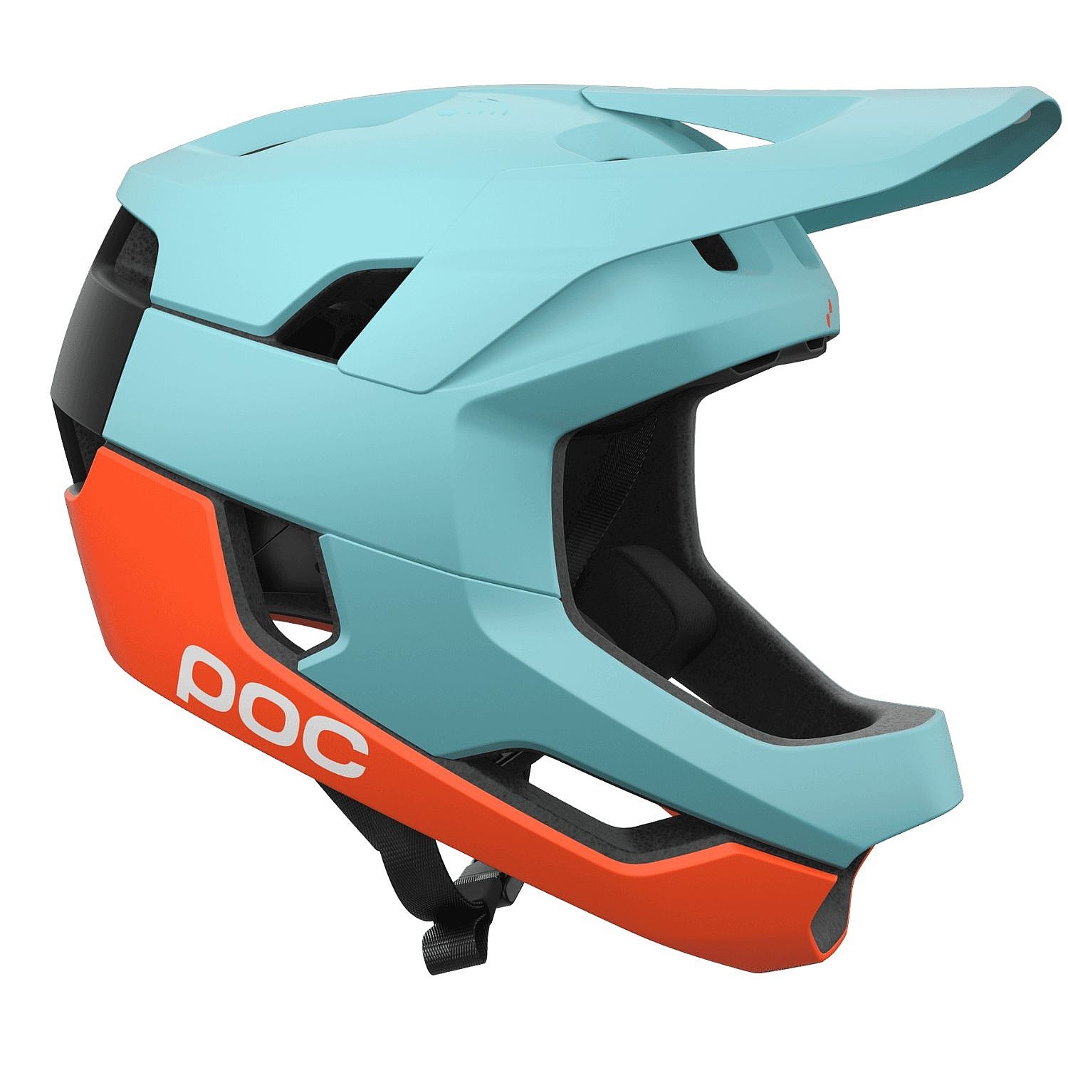 helma Poc Otocon Race Mips - Indicolite Blue Matt/Carnelian Orange Matt