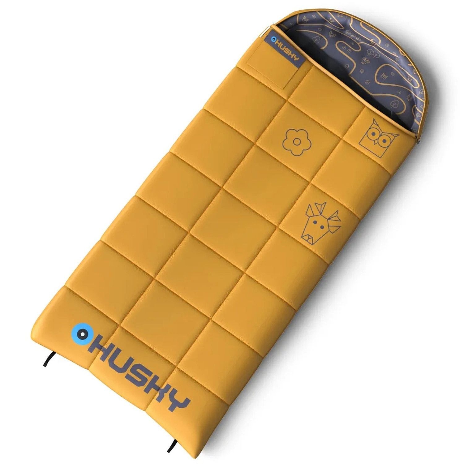 slaapzak Husky Kids Gizmo R -5 °C - Mustard - kid´s