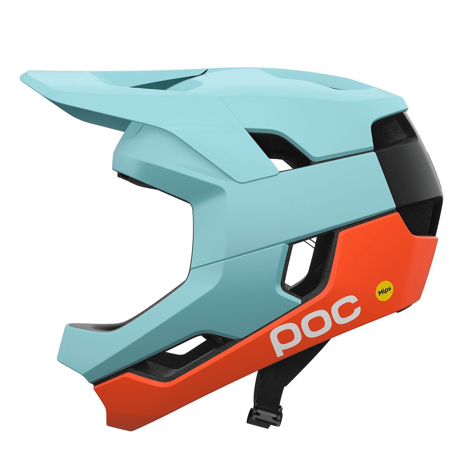 helma Poc Otocon Race Mips - Indicolite Blue Matt/Carnelian Orange Matt