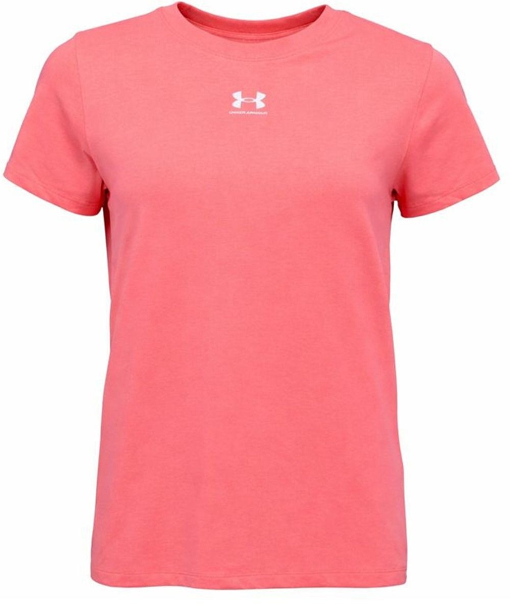 tričko Under Armour Rival Core - Bittersweet Pink/White - women´s
