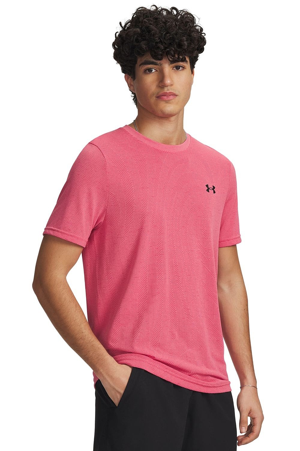 tričko Under Armour Vanish Seamless - Bittersweet Pink/Black - men´s