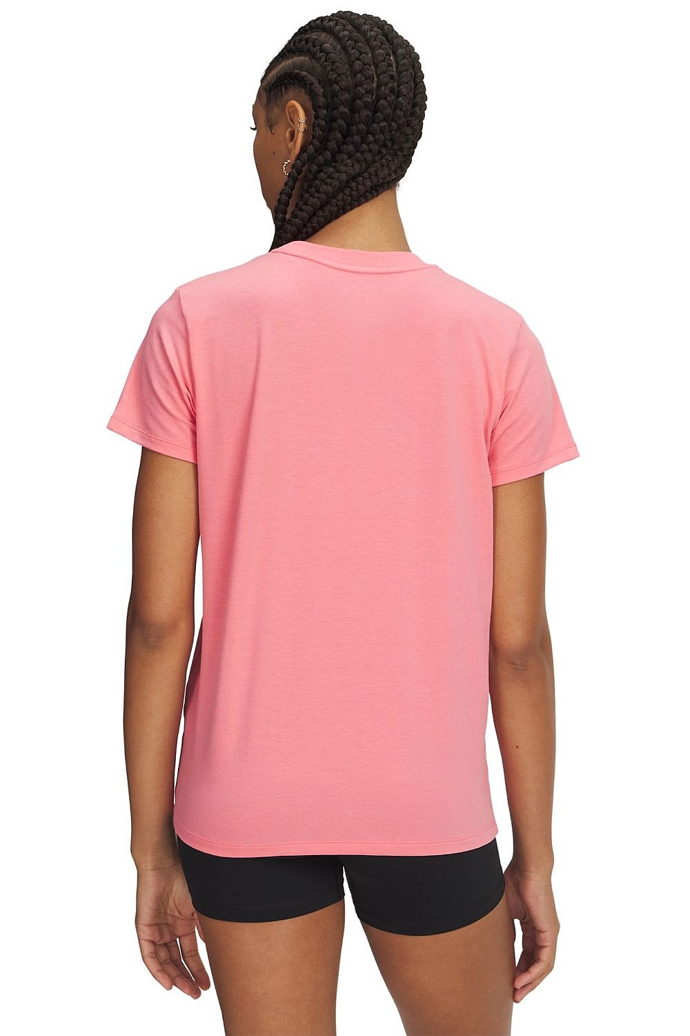 T-Shirt Under Armour Rival Core - Bittersweet Pink/White - women´s