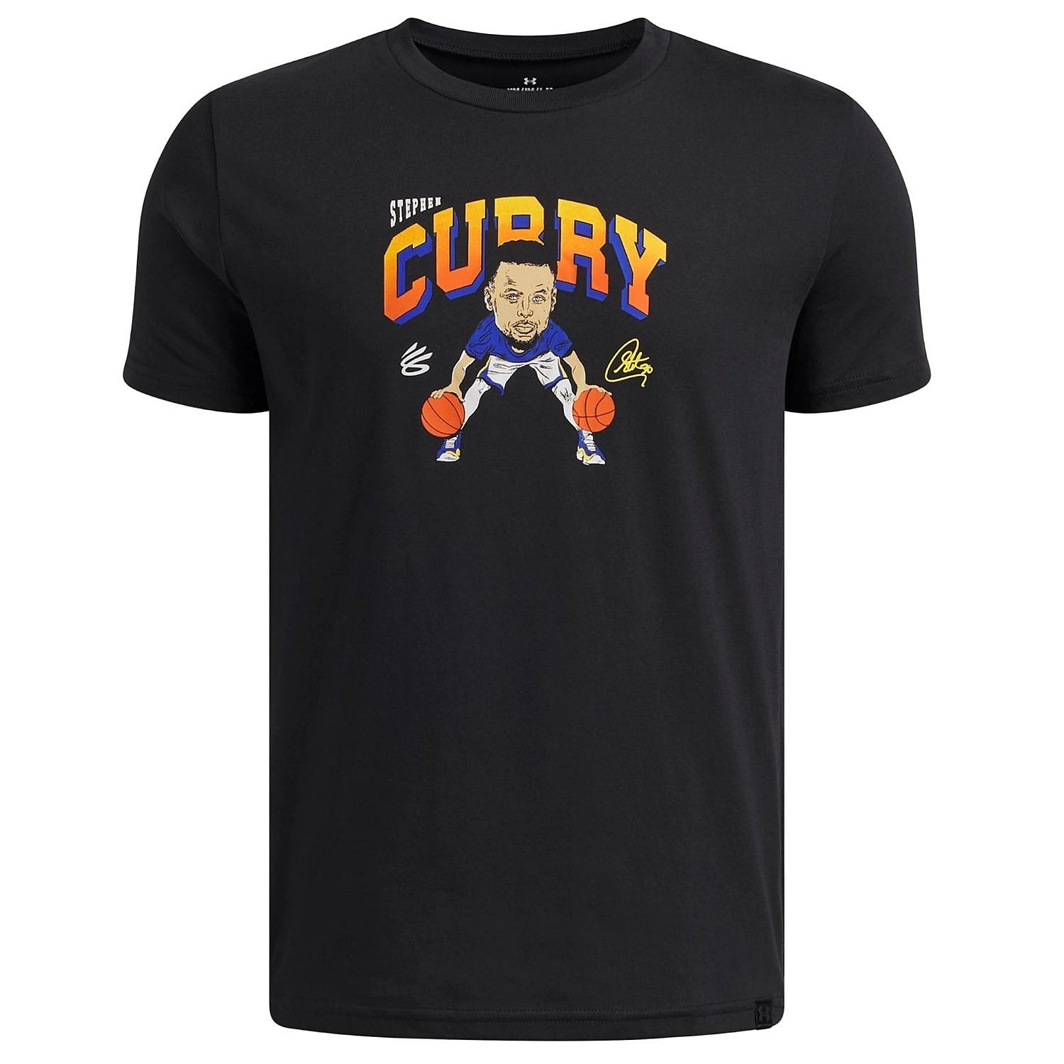 tričko Under Armour Curry Animated - Black/Taxi/Royal - boy´s