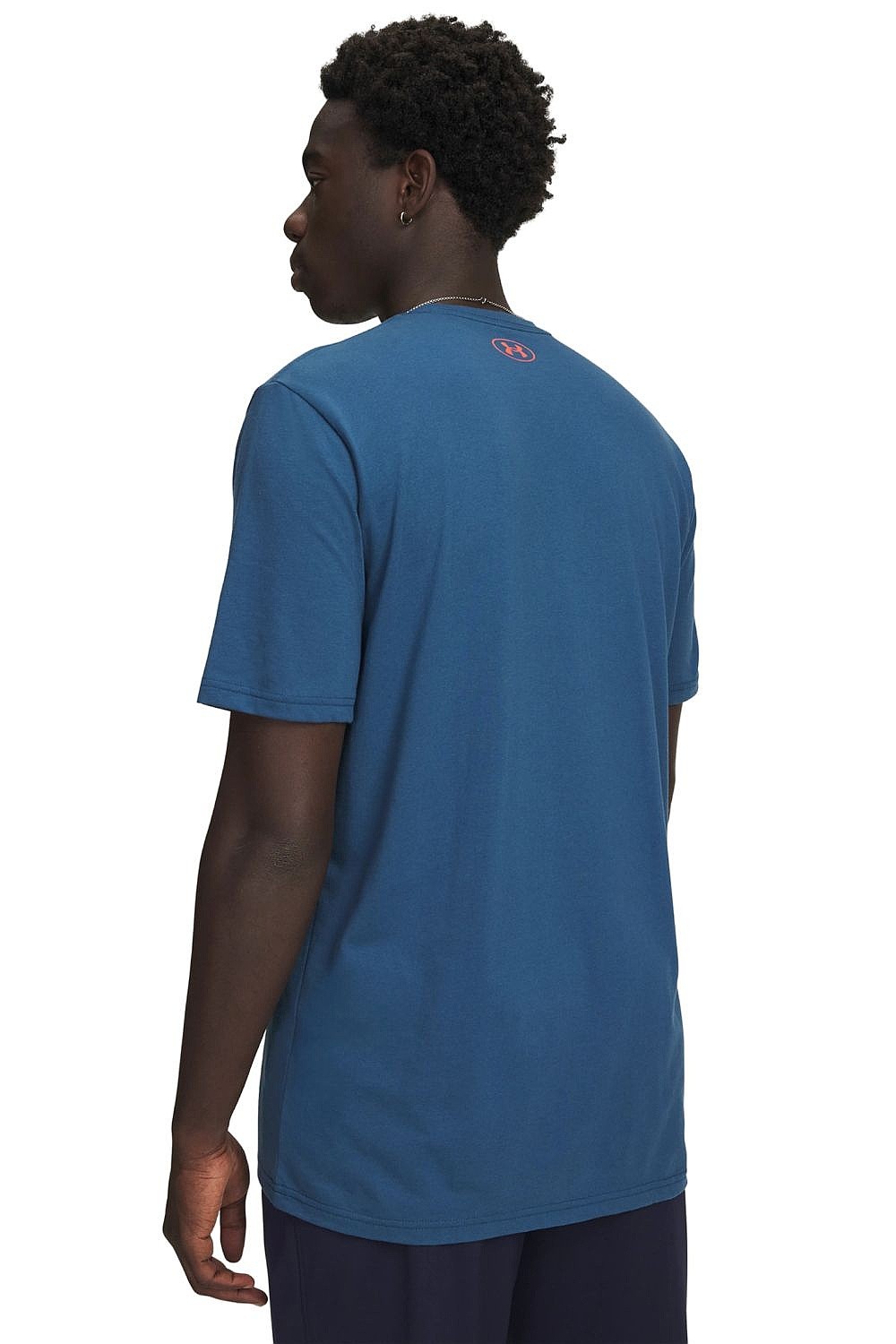 tričko Under Armour Wordmark Locker Tag - Wham Blue/Venom Red - men´s