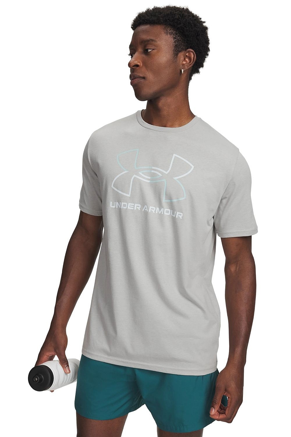 tričko Under Armour GL Foundation Update - Titanium/Enamel Blue/Illusion Green - men´s