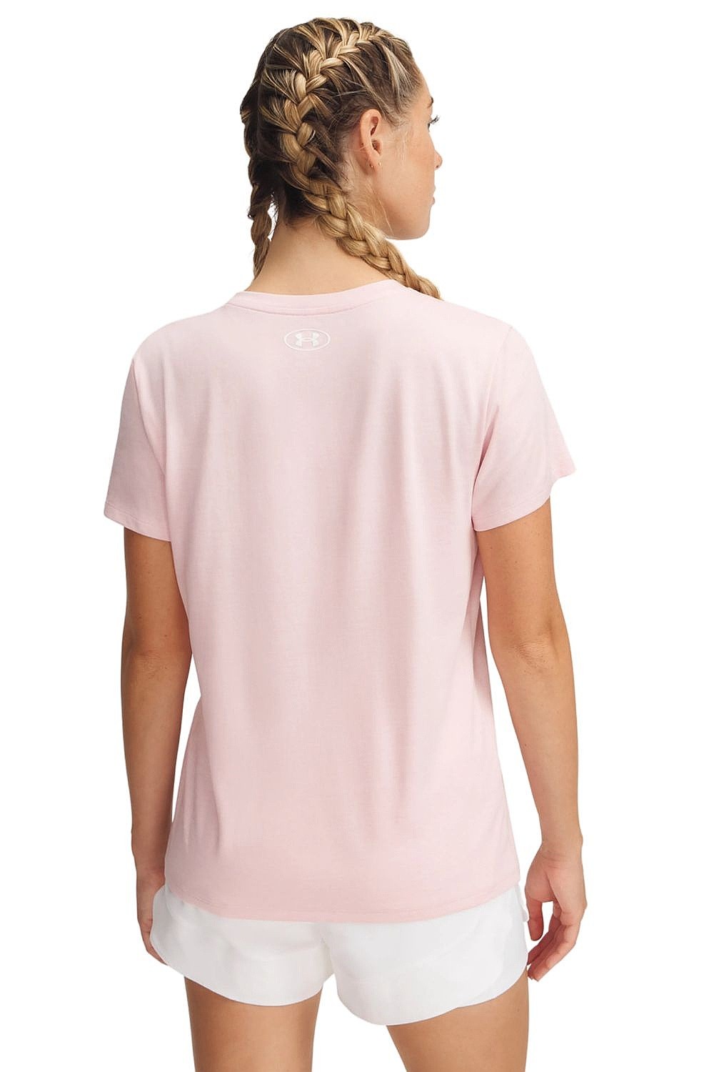 tričko Under Armour Tech SSV Twist - Prime Pink/White - women´s