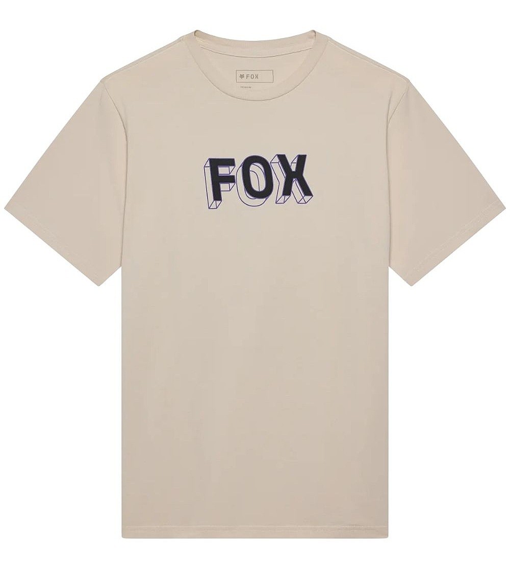 T-Shirt Fox Image Print 195 Original - Chalk - men´s