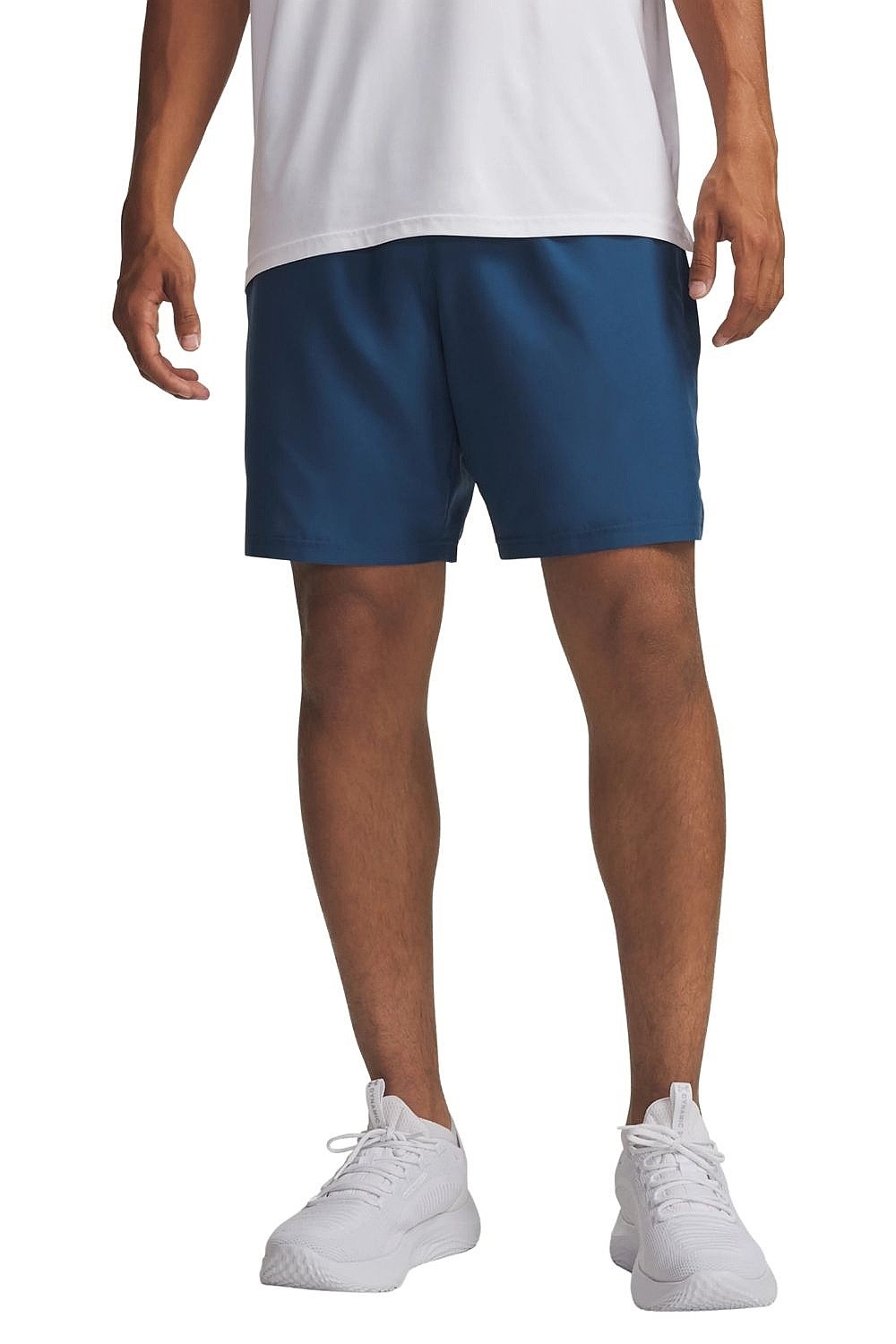 pantalones cortos Under Armour Tech Woven Wordmark - Wham Blue/White - men´s