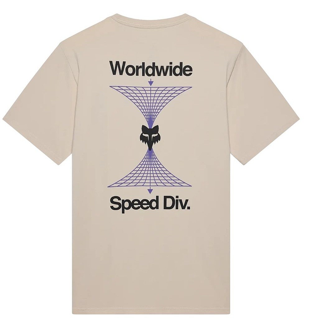 T-Shirt Fox Image Print 195 Original - Chalk - men´s