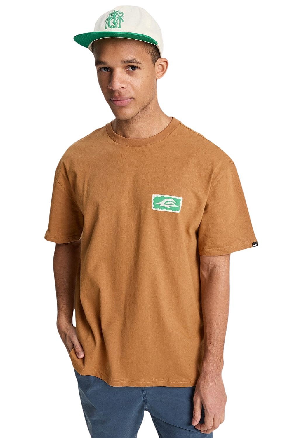 tričko Quiksilver Serenity Splash - CMK0/Tobacco Brown