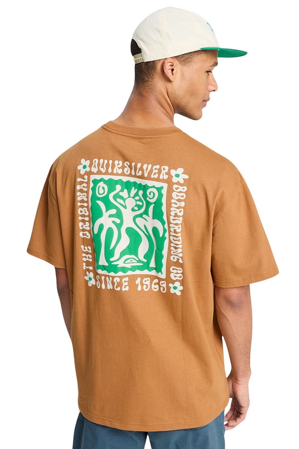 tričko Quiksilver Serenity Splash - CMK0/Tobacco Brown