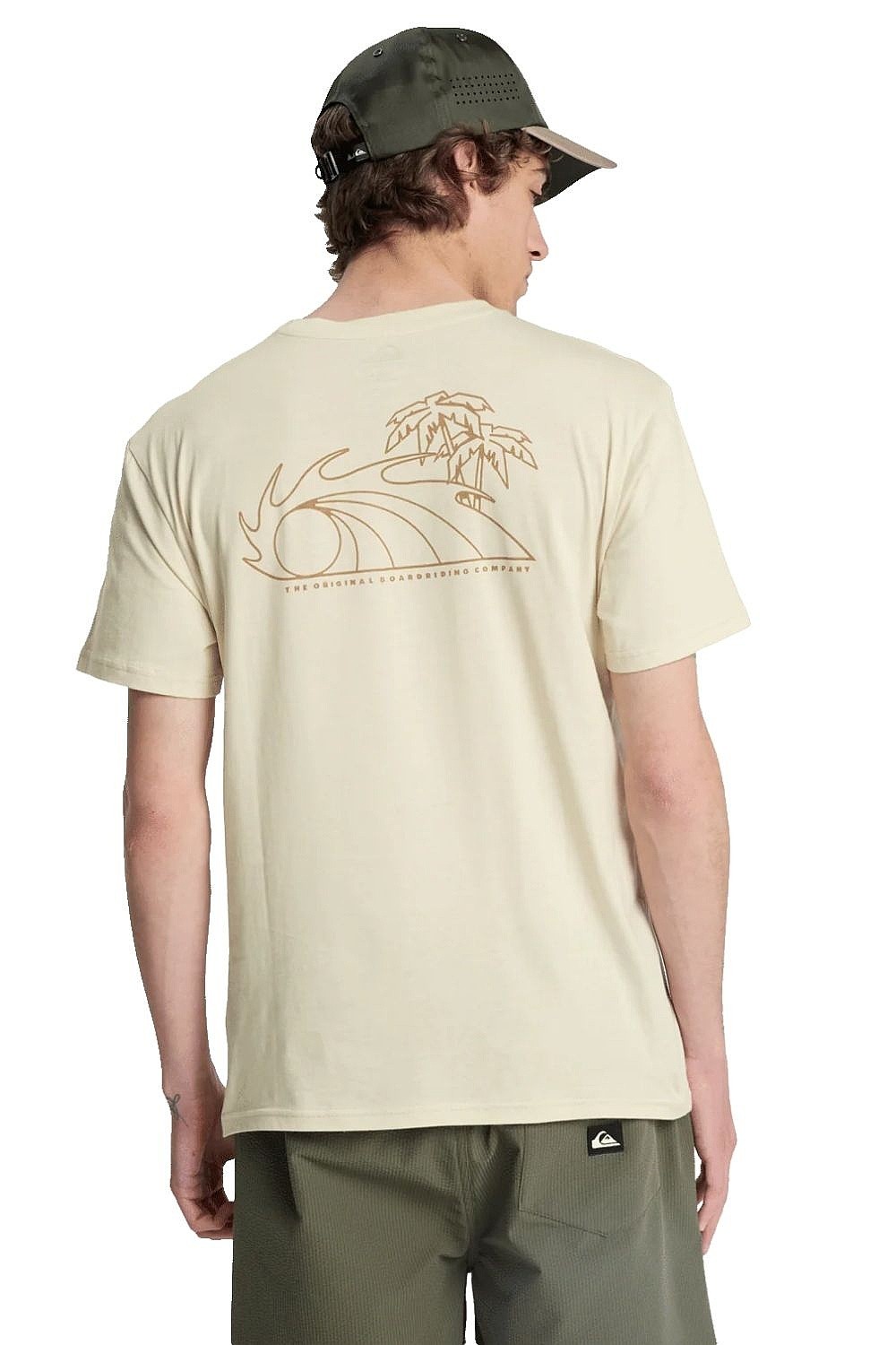 T-shirt Quiksilver Bliss Point - WBS0/Bone White - men´s