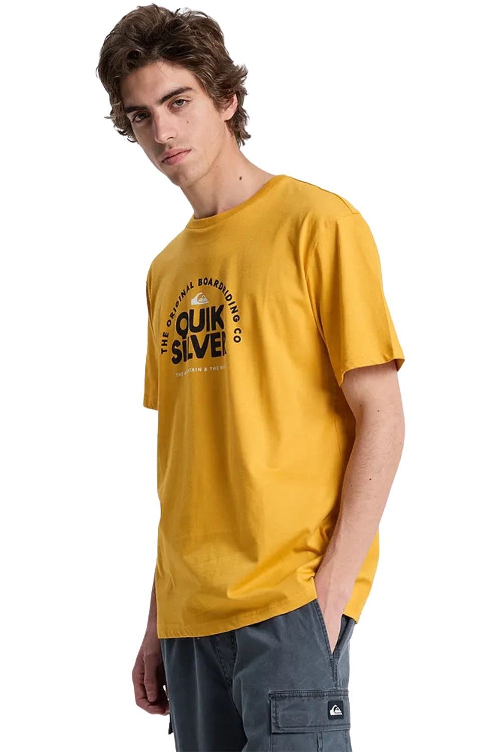 T-Shirt Quiksilver Fundamental Ride - YKM0/Mineral Yellow - men´s