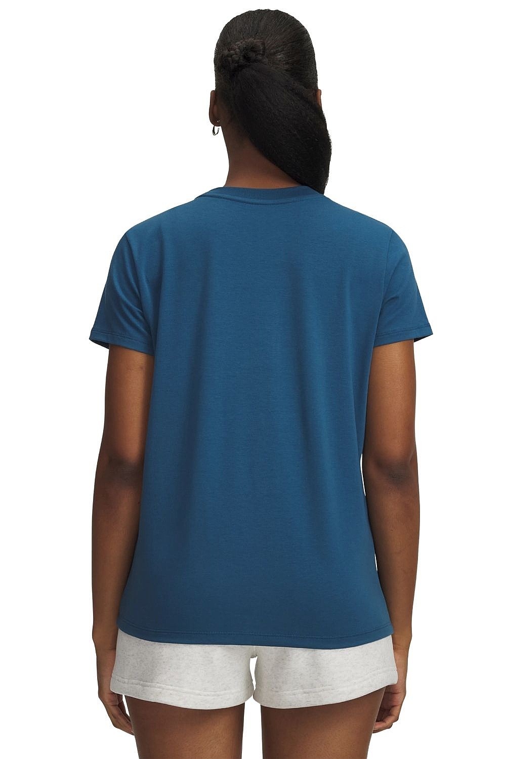 shirts Under Armour Rival Core - Wham Blue/White - women´s