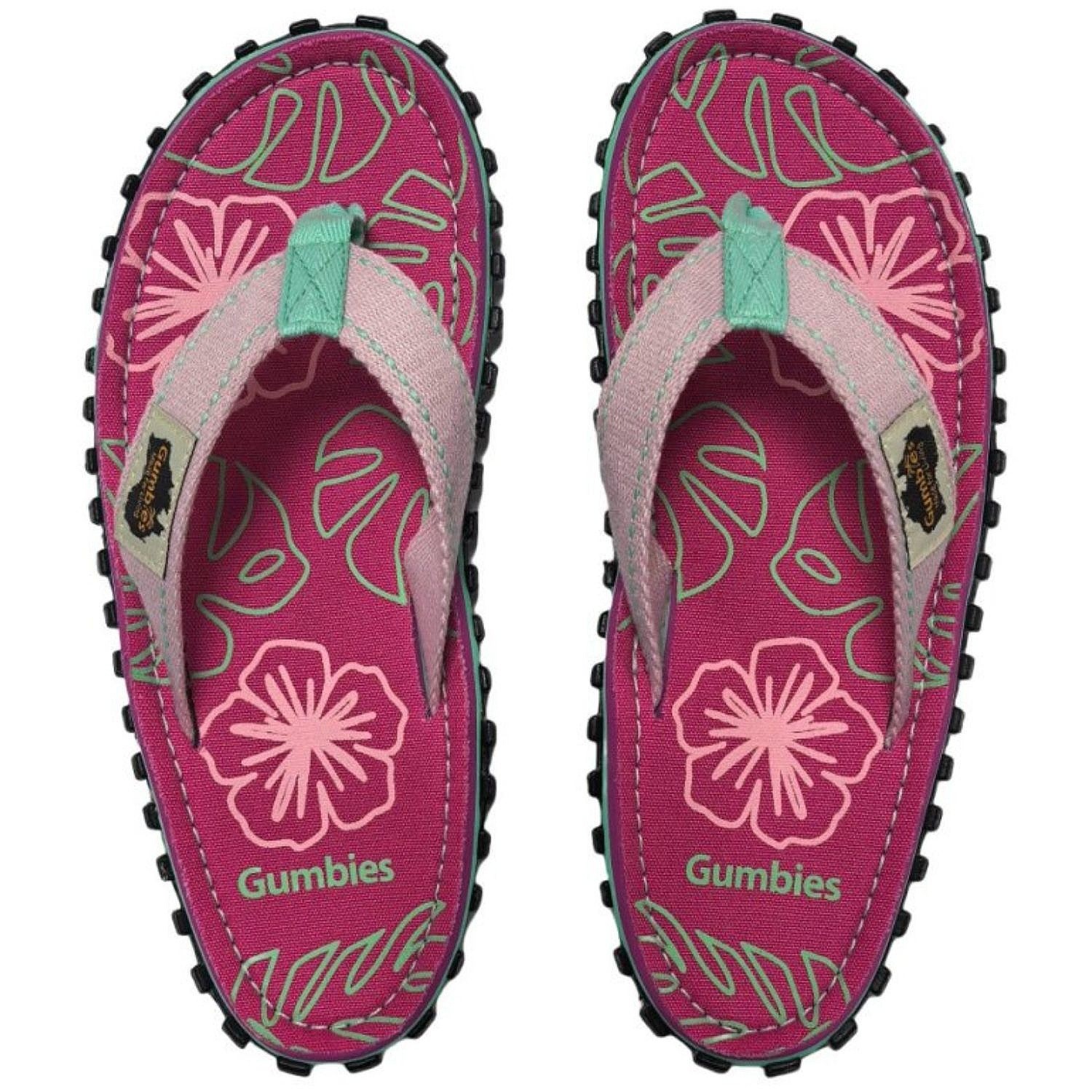 flip flops  Gumbies Islander - Blush Hibiscus - women´s