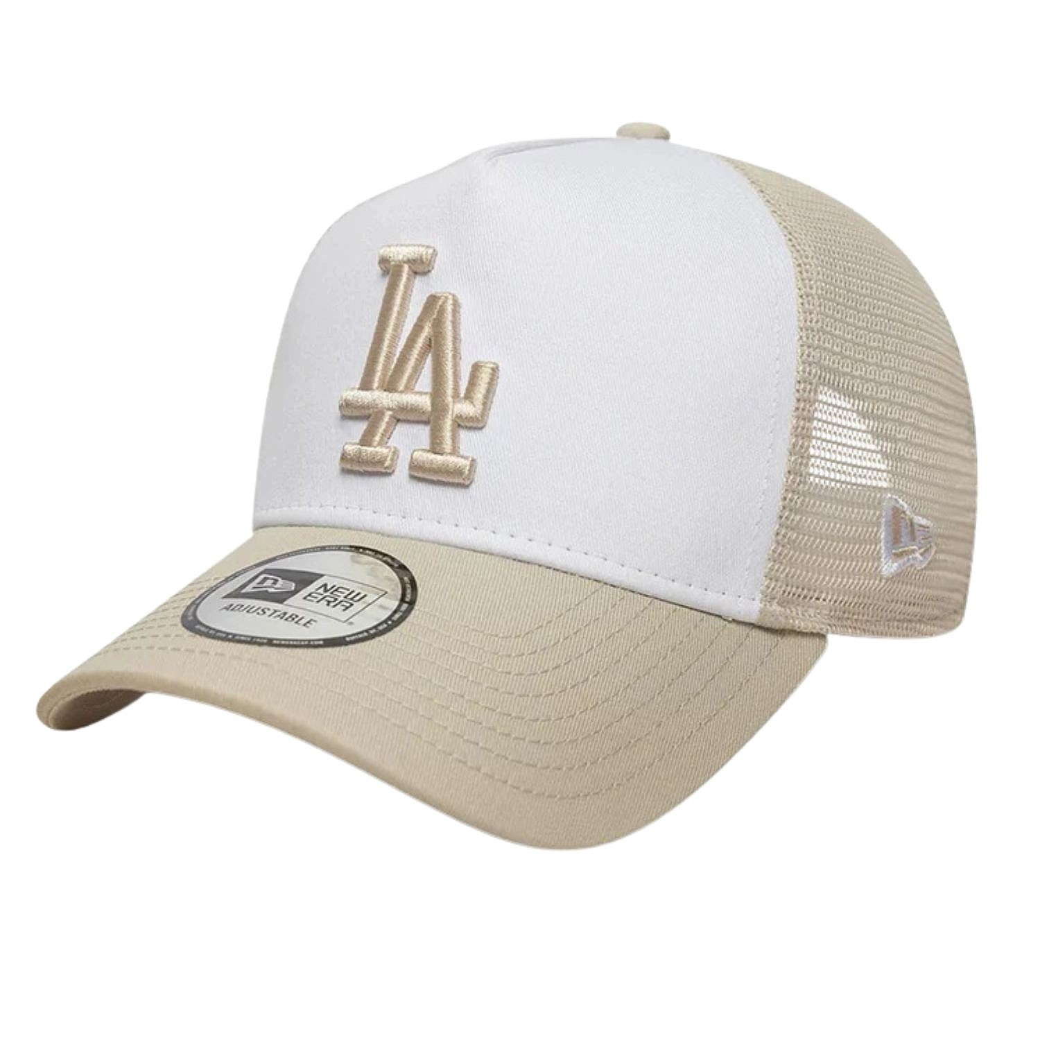 cap New Era 9FO AF League Ess. Trucker MLB Los Angeles Dodgers - Stone/White - men´s