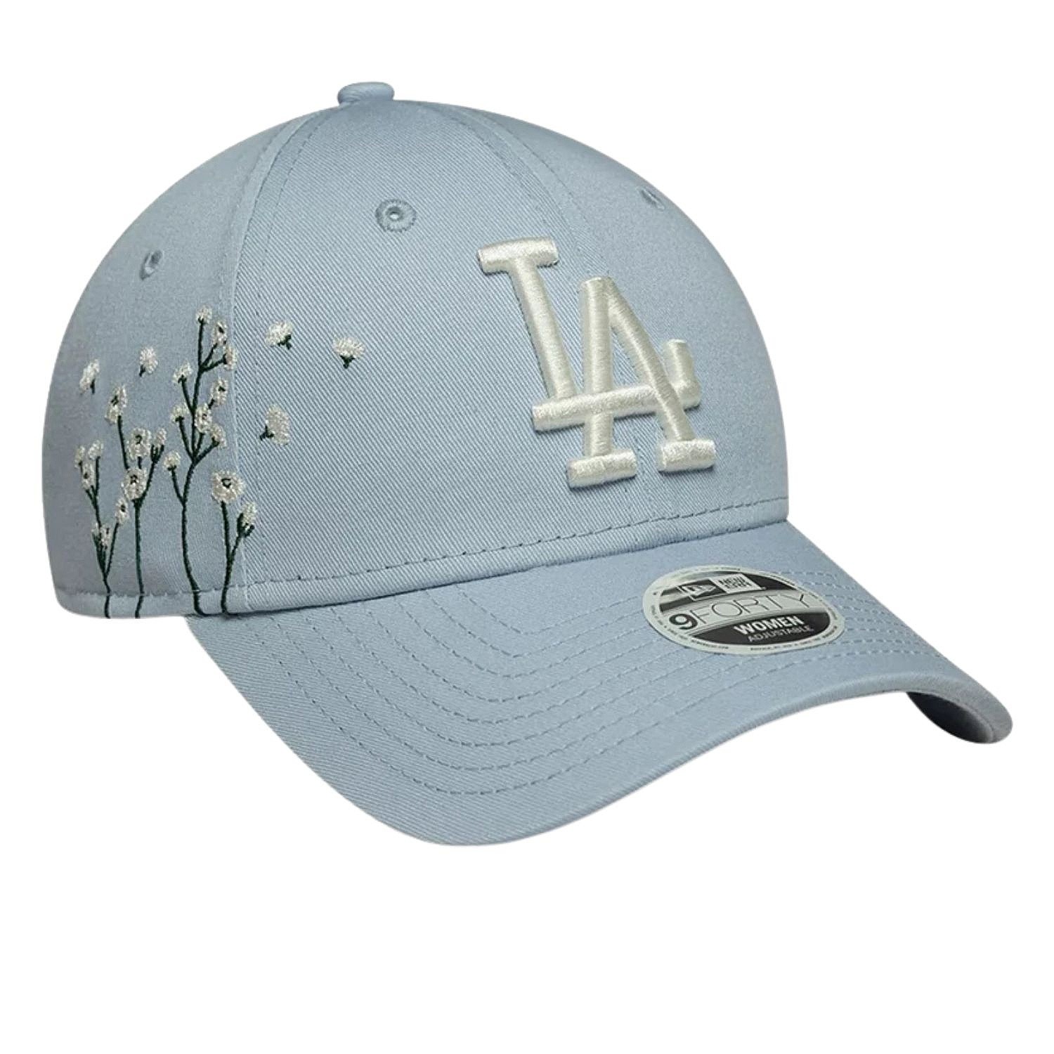 Kappe New Era 9FO Floral Icon MLB Los Angeles Dodgers - Soft Blue/Light Cream - women´s