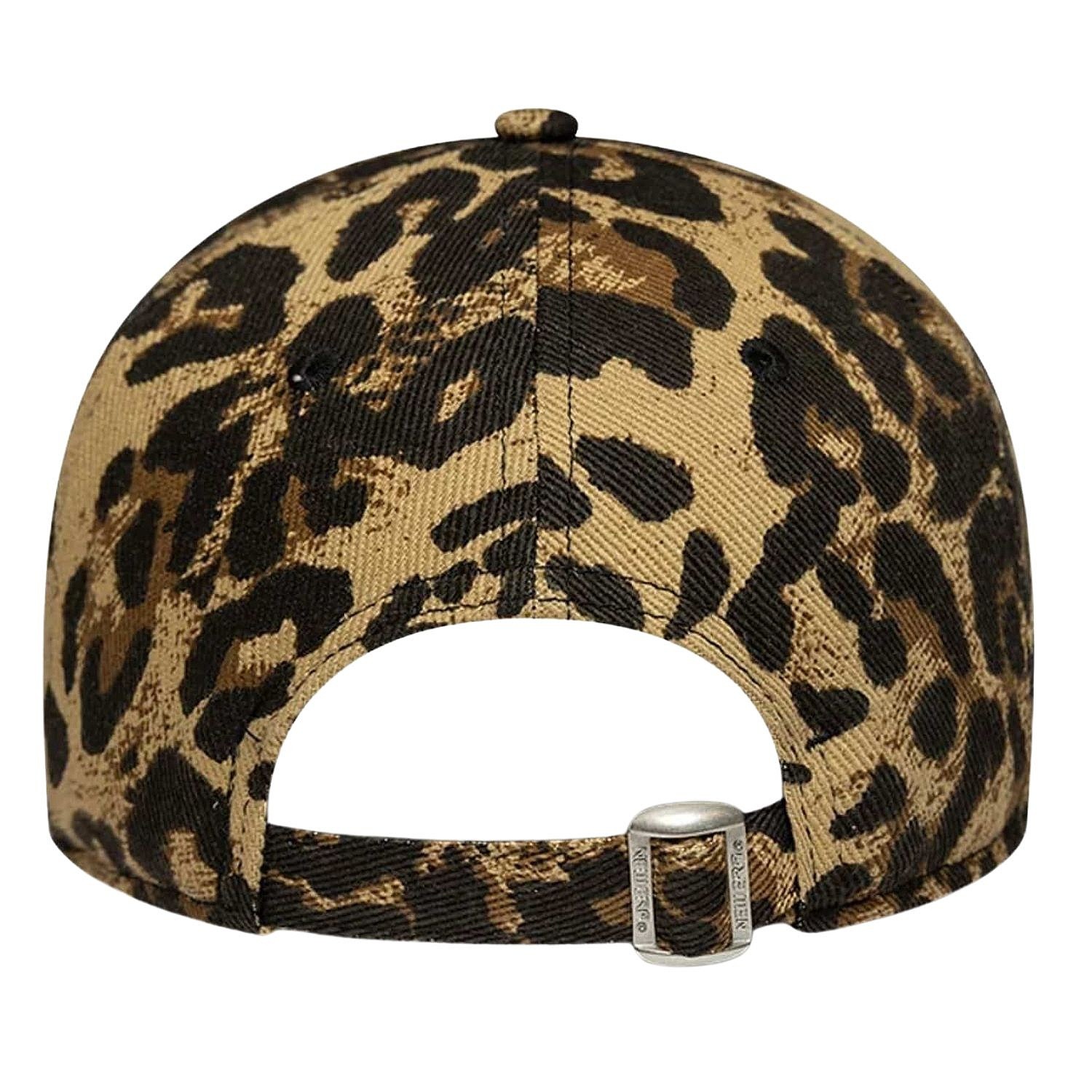 gorra con visera New Era 9T Leopard MLB New York Yankees - Brown Suede/Camel - women´s