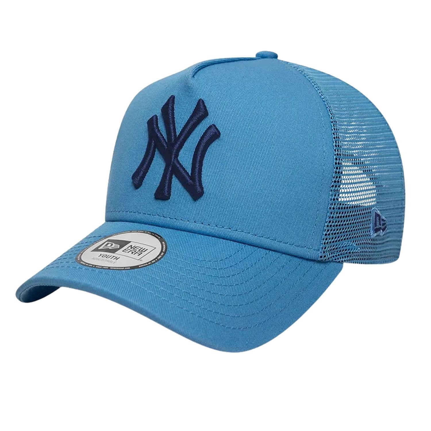 cap New Era 9FO AF League Trucker MLB New York Yankees Youth - Radiant Blue/Oceanside Blue - unisex junior