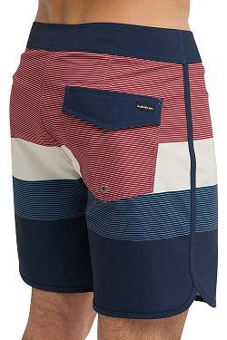 swimming shorts Quiksilver Surfsilk Scallop 18 - KTP7/Dark Navy Tijuana - men´s