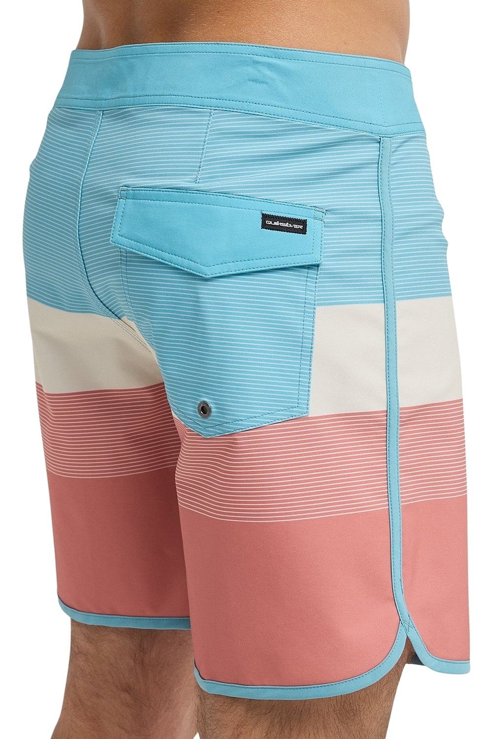 Badeshorts Quiksilver Surfsilk Scallop 18 - MKT6/Desert Sand - Tijuana - men´s