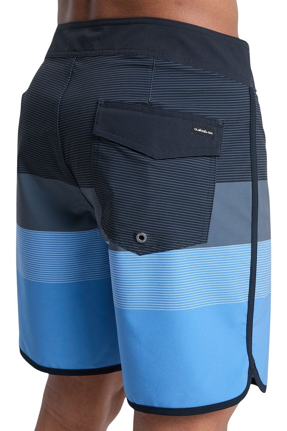 Badeshorts Quiksilver Surfsilk Scallop 18 - KVJ7/Black Tijuana - men´s