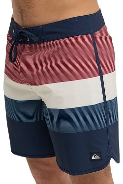swimming shorts Quiksilver Surfsilk Scallop 18 - KTP7/Dark Navy Tijuana - men´s
