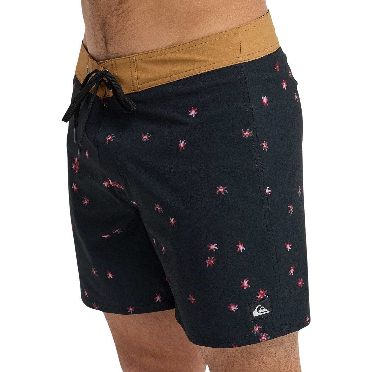 swimming shorts Quiksilver Surfsilk Kaimana Printed 16 - KVJ7/Black Fallen Blossom - men´s