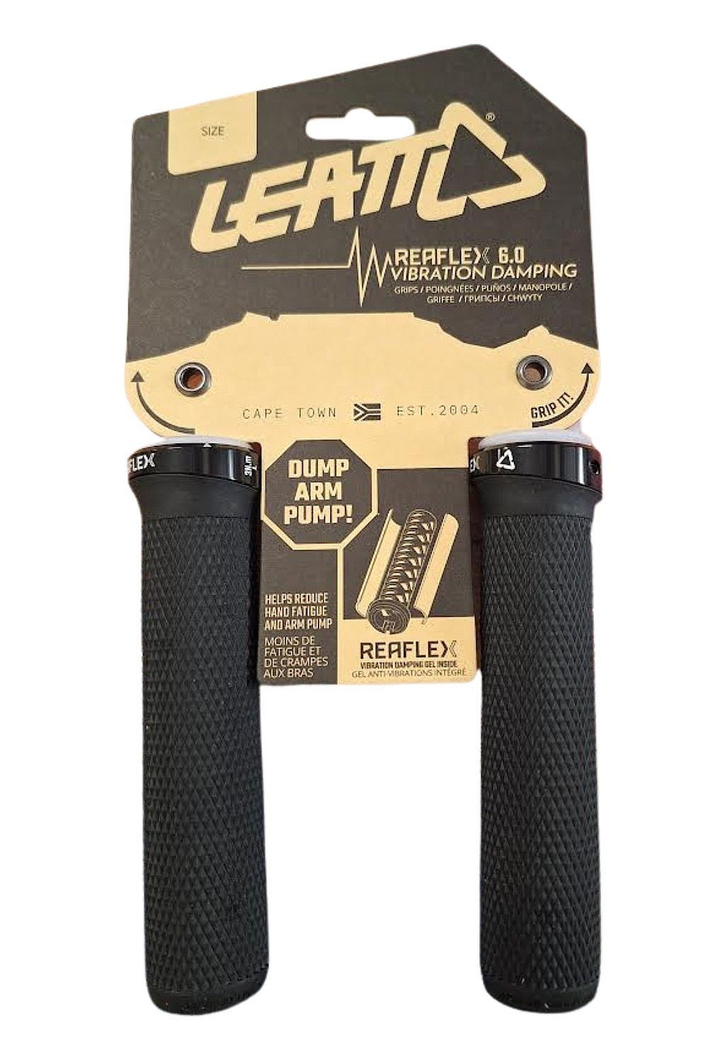 Handlebar grips Leatt ReaFlex Diamond 6.0/29 mm - 9026005300/Black