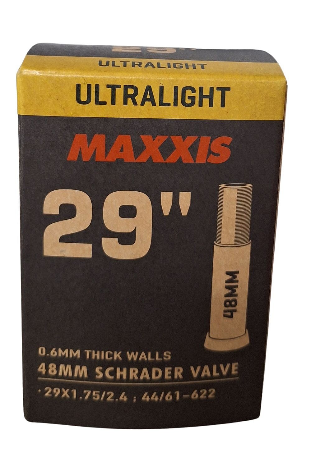 Inner tube Maxxis Ultralight Auto-SV 48mm 29"x1.75"-2.4" - Black