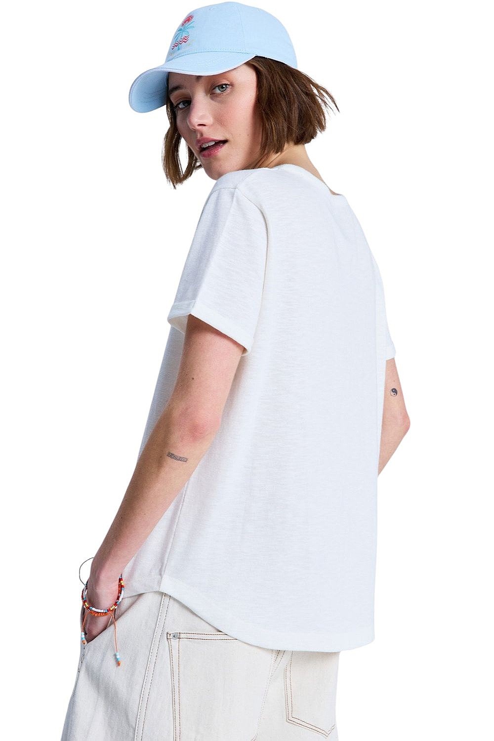T-Shirt Roxy Oceanwave Regular Emby - WBS0/Egret - women´s