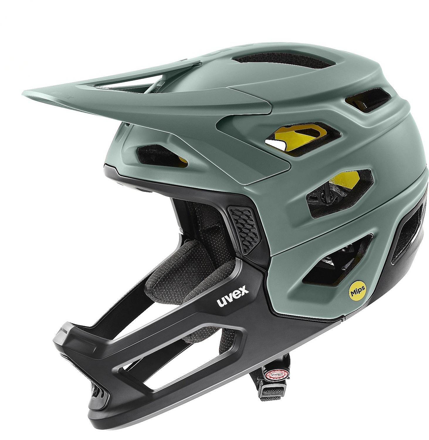 helmet Uvex Revolt Mips - Moss Green/Black Matt