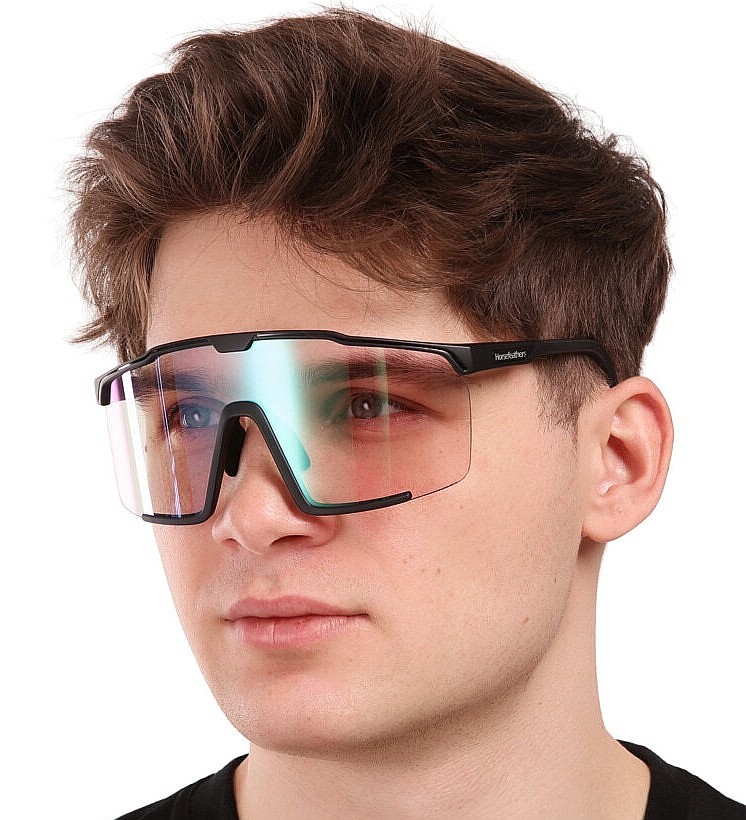 очки Horsefeathers Proton Photochromic - Matt Black/Mirror Green - men´s