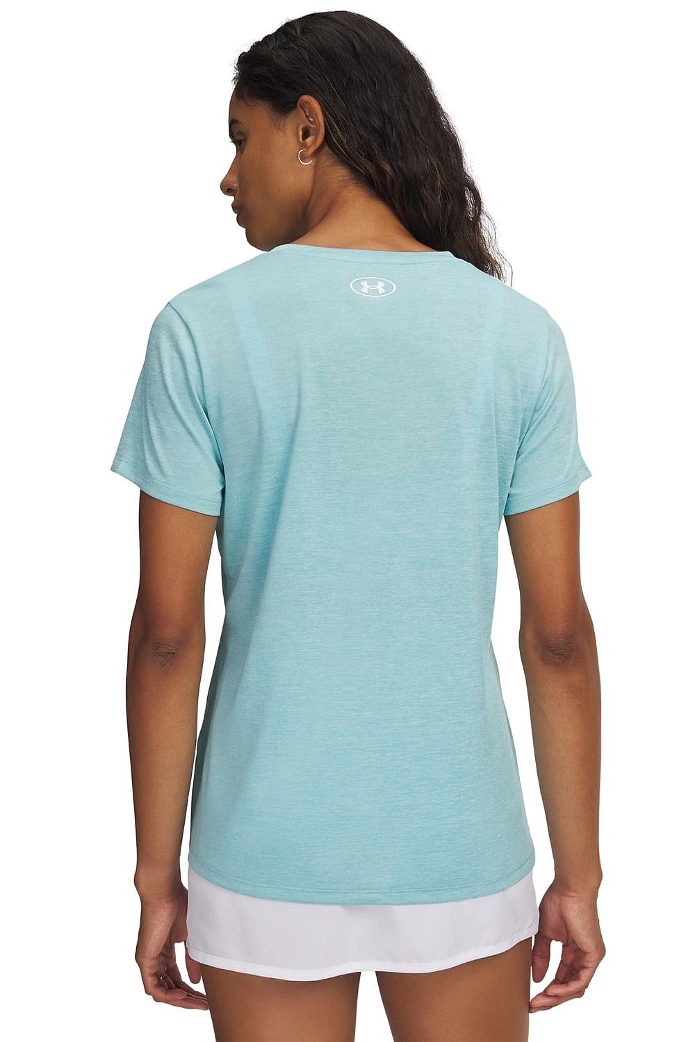 T-Shirt Under Armour Tech SSV Twist - Blue Haze/White - women´s