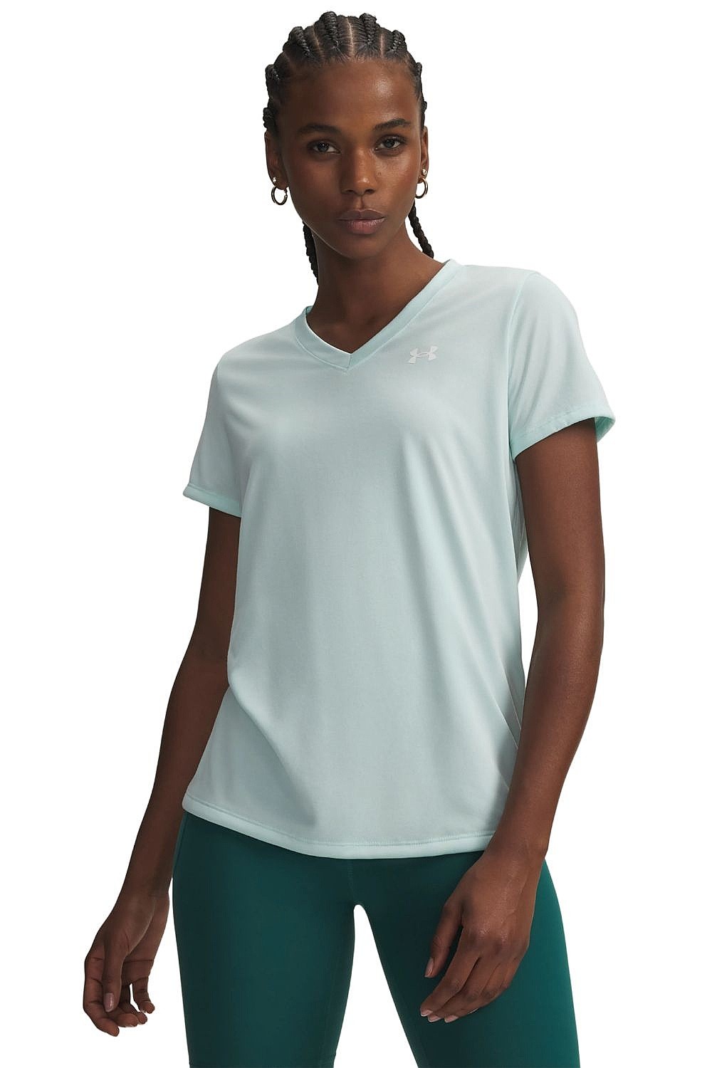 T-Shirt Under Armour Tech SSV Twist - Refresh Mint/White - women´s