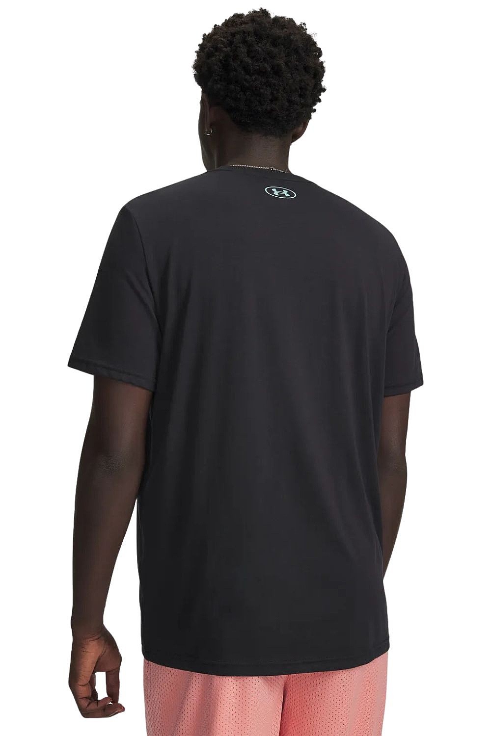T-Shirt Under Armour Logo Collage - Black/Posh Pink - men´s