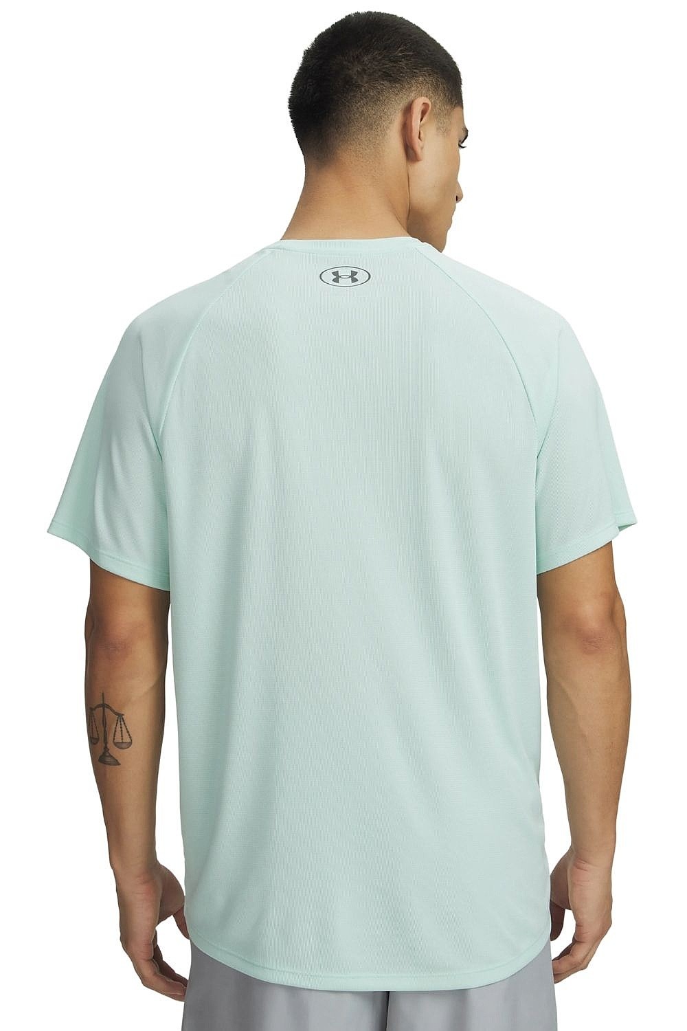 camisa Under Armour Textured Tech - Refresh Mint/Castlerock - men´s
