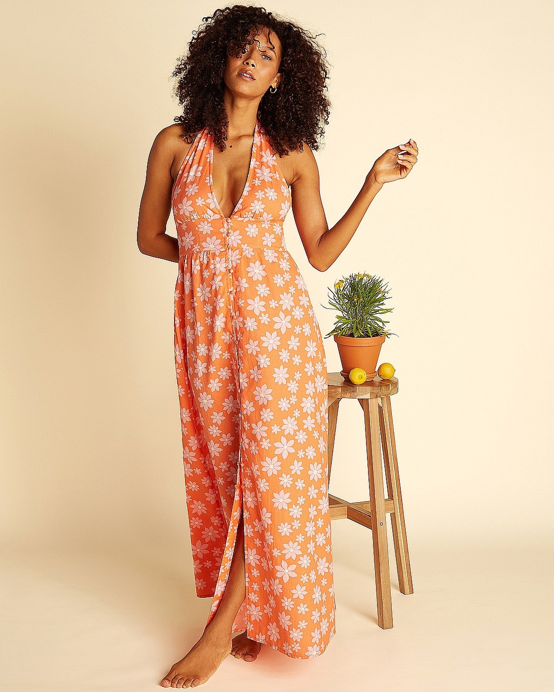 rochie Billabong Hung Up Maxi - Fireside - women´s