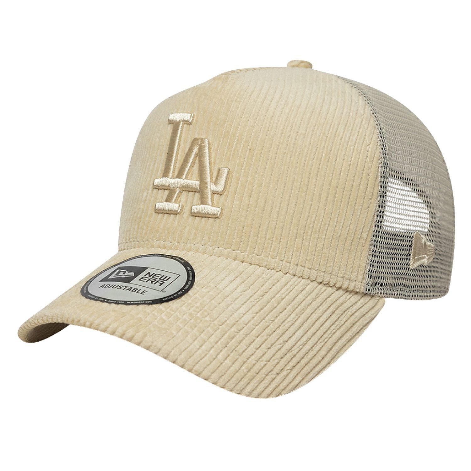 cap New Era 9FO AF Tonal Cord Trucker MLB Los Angeles Dodgers - Stone - men´s