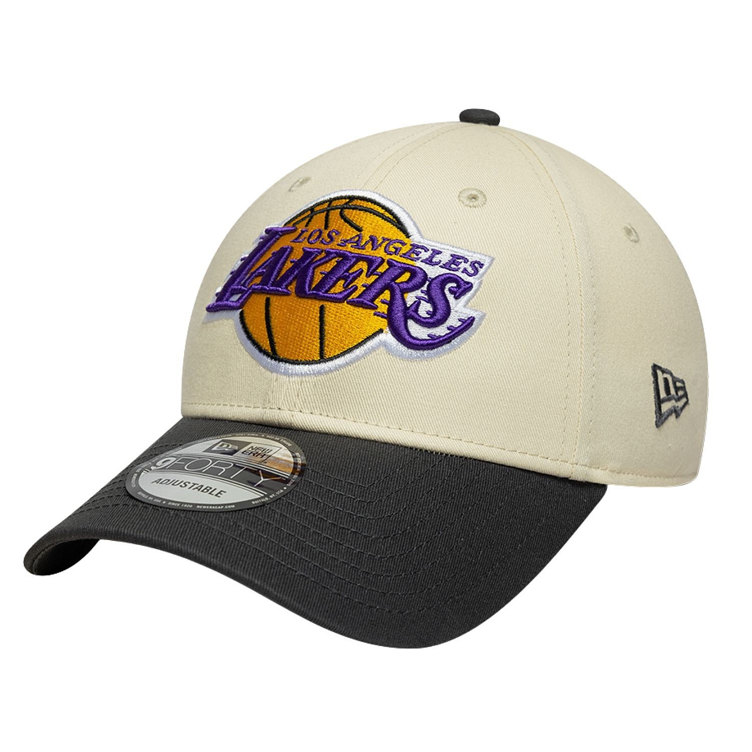 cap New Era 9FO Colourblock NBA Los Angeles Lakers - Light Cream/Steel Clouds - men´s