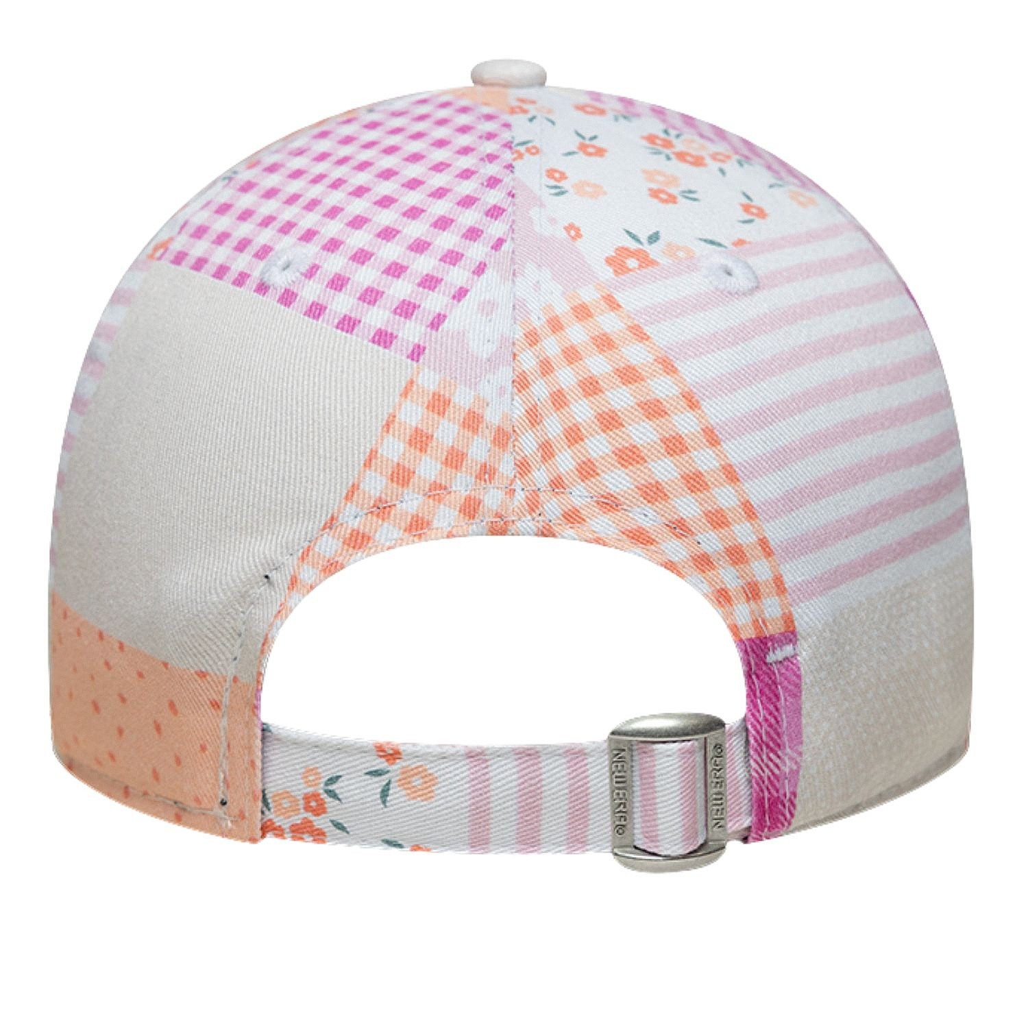 cap New Era 9T Patchwork MLB New York Yankees Youth - Primrose Pink/Electric Fuchsia - girl´s