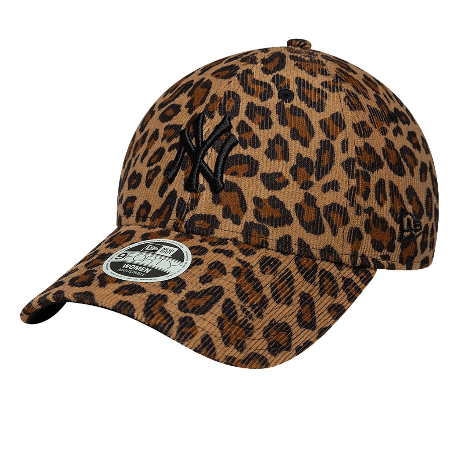 cap New Era 9FO Leopard Cord MLB New York Yankees - Stone/Black - women´s