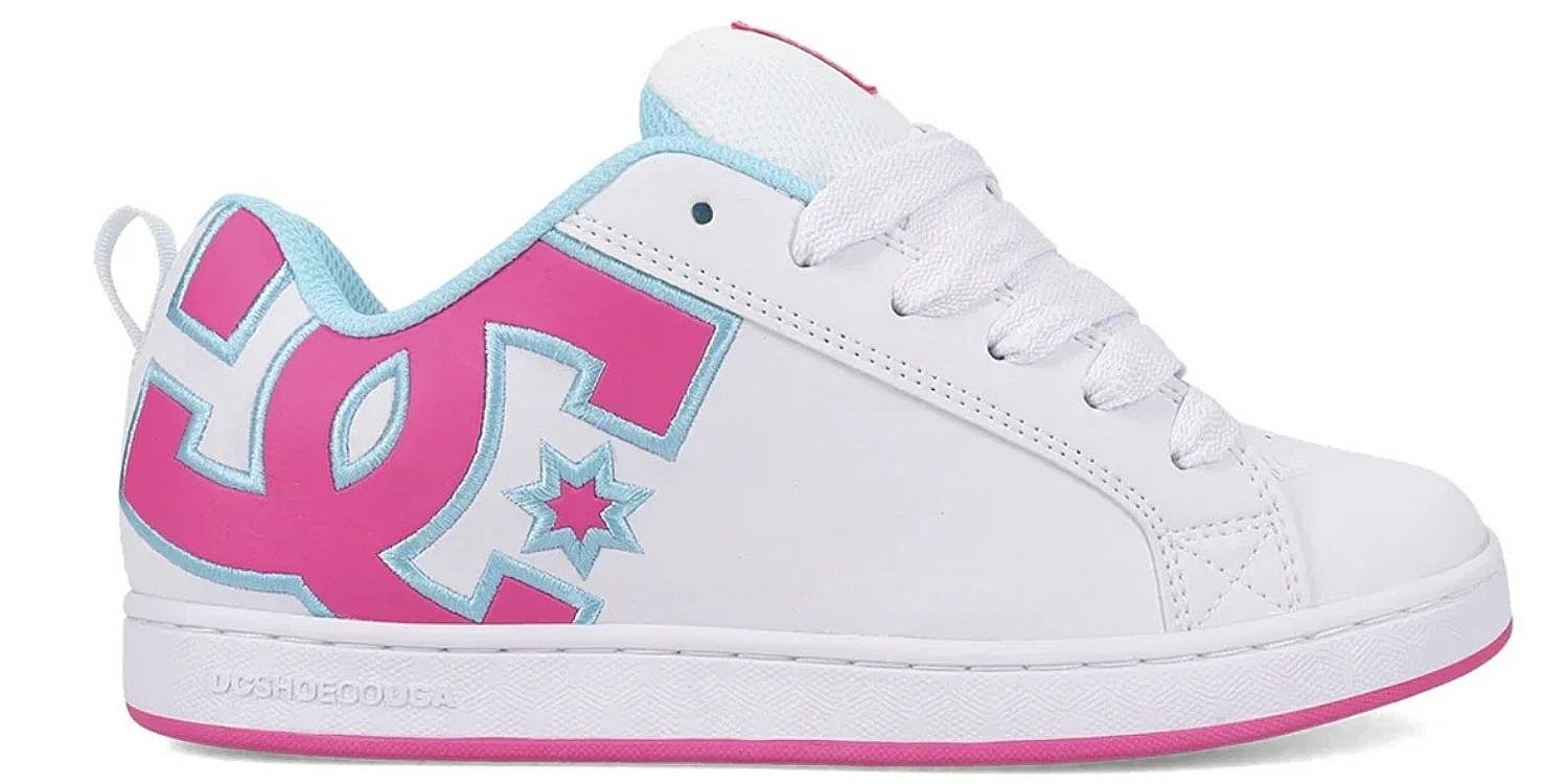 Schuhe DC Court Graffik - White/Crazy Pink/Blue - women´s
