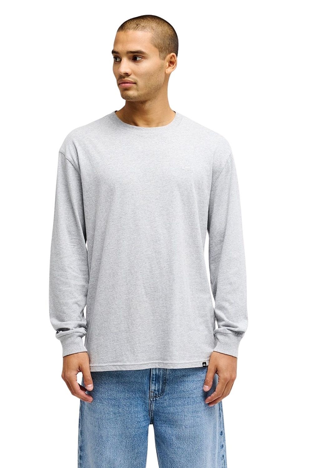 camisa Quiksilver Salt Water LS - SJSH/Light Grey Heather - men´s