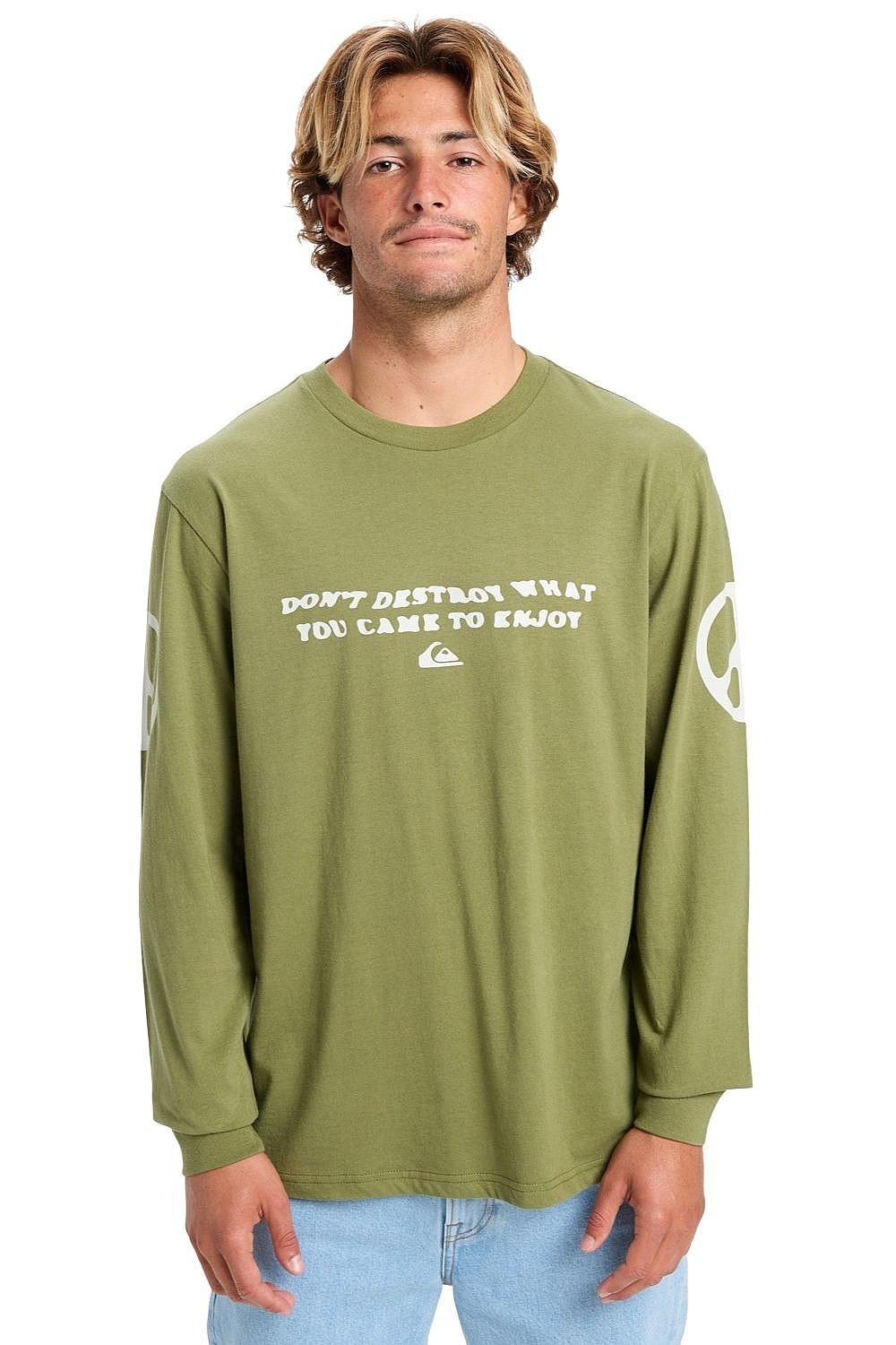 tričko Quiksilver Ev Cold Ways LS - GNG0/Loden Green
