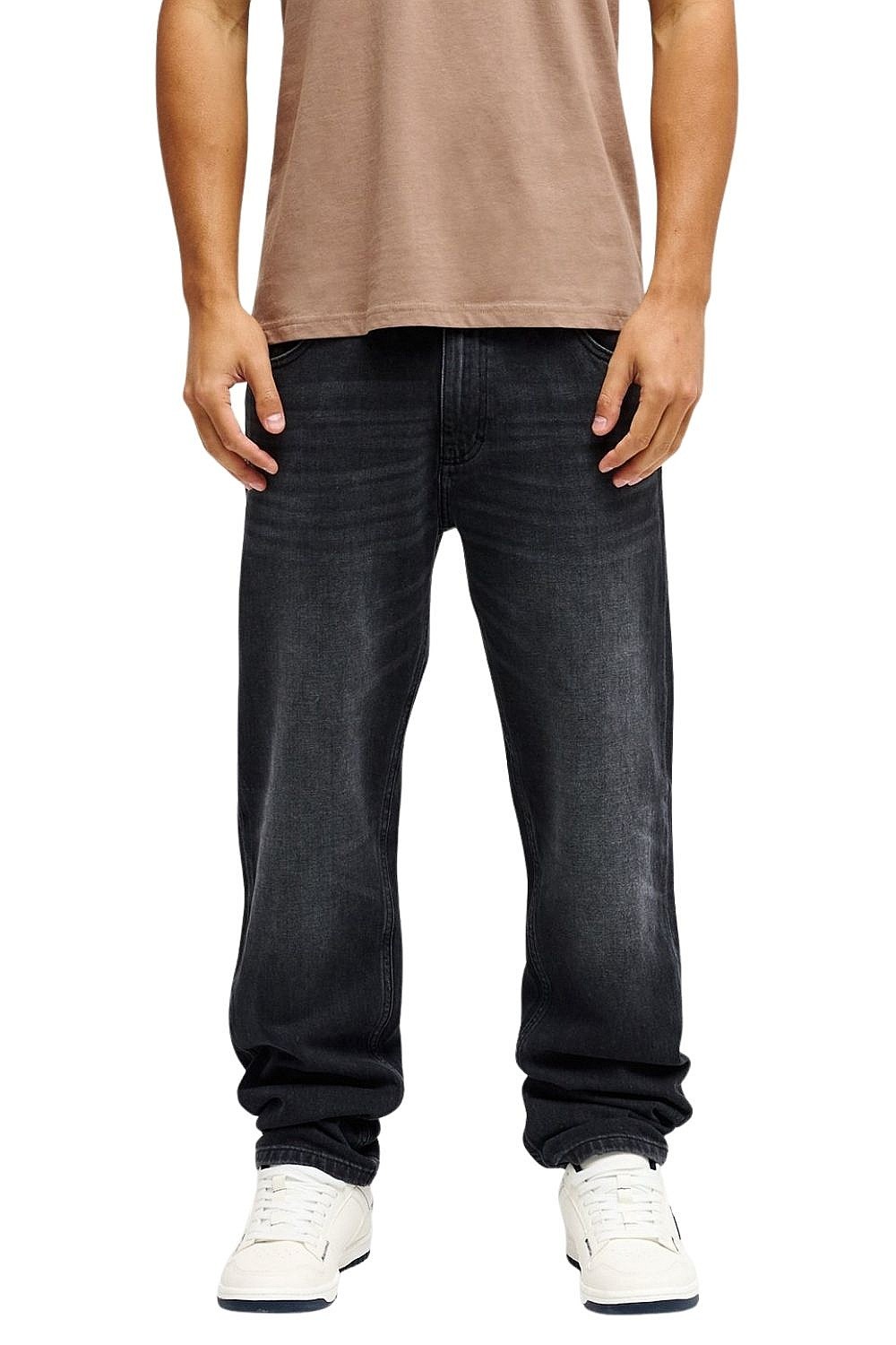 jeans Quiksilver Straight Denim - KSHW/Black Used - men´s
