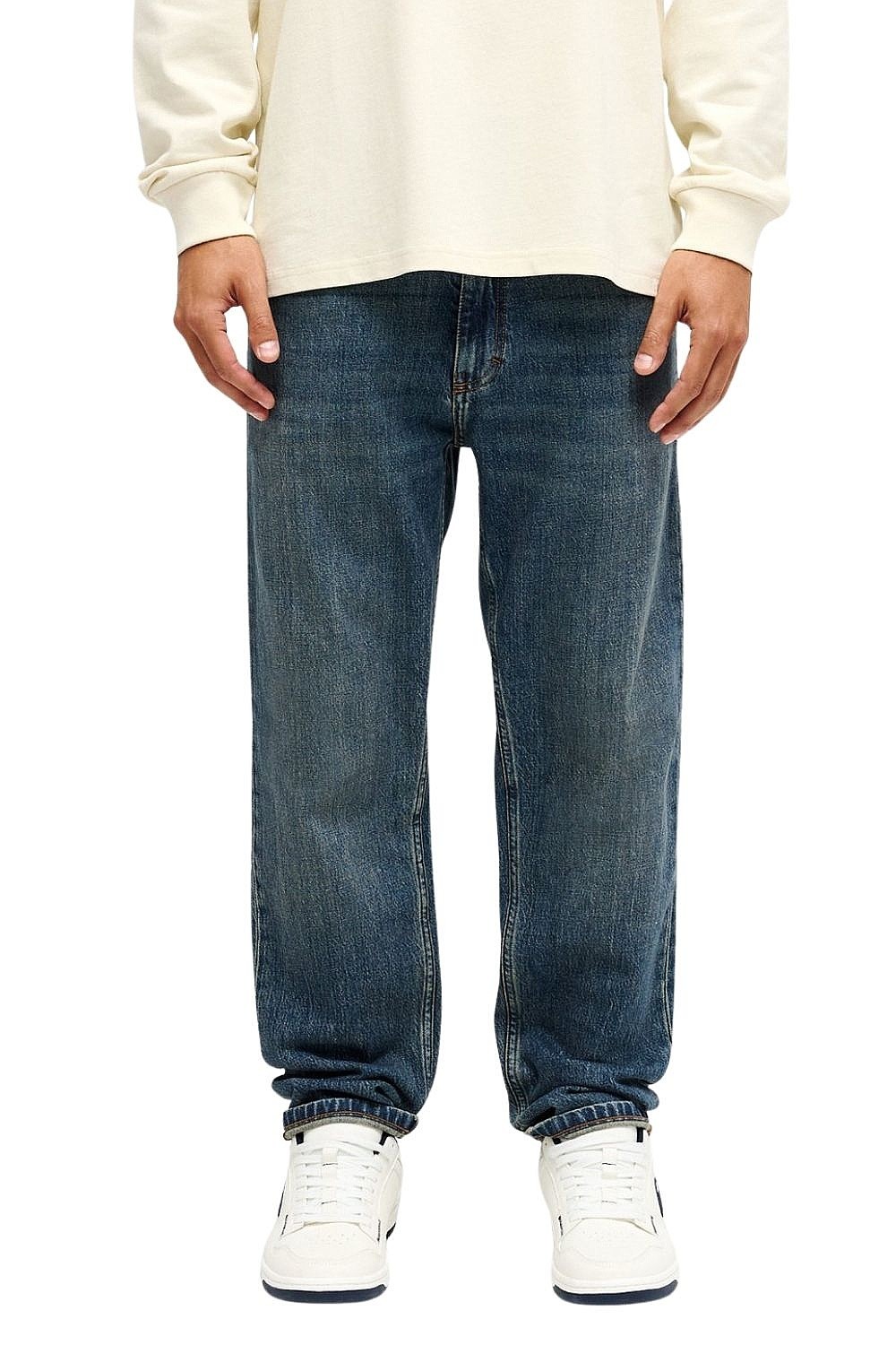 jeansy Quiksilver Straight Denim - SZLW/Stone Dirty - men´s