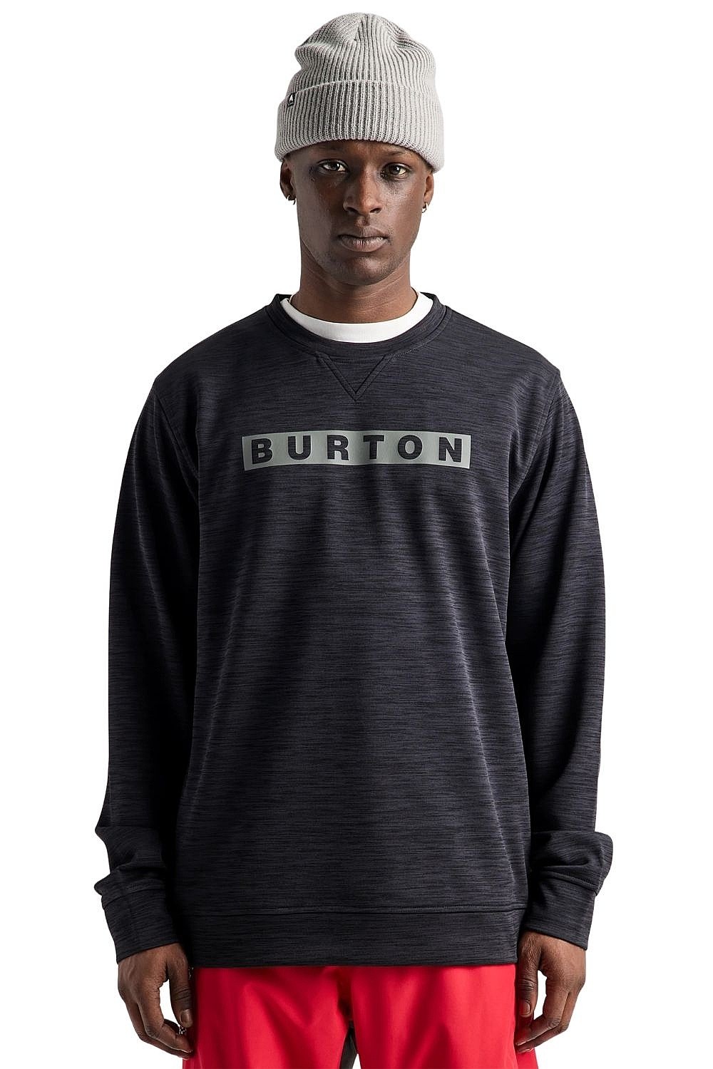sweatshirt Burton Oak Crew - True Black Heather - men´s
