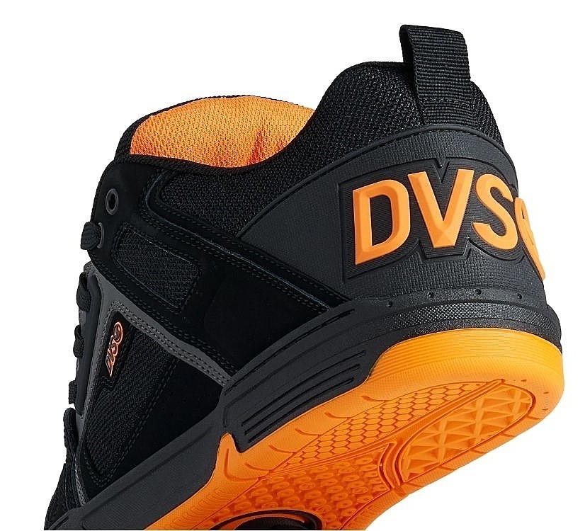 shoes DVS Comanche - Black/Charcoal/Orange/Leather - men´s